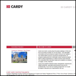 Screen shot of the Cardy Construction Ltd website.