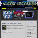 Screen shot of the Clacton Electronic Services website.