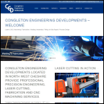 Screen shot of the Congleton Engineering Developments Ltd website.