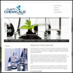 Screen shot of the Clinty Chemicals website.