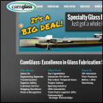 Screen shot of the Camglass Ltd website.