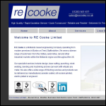 Screen shot of the R E Cooke Ltd website.