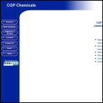 Screen shot of the CGP Chemicals Ltd website.