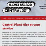 Screen shot of the Central Plant Hire website.
