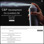 Screen shot of the C & P Development Co (London) Ltd website.