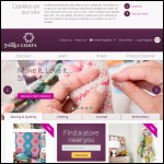 Screen shot of the Coats Crafts (UK) website.