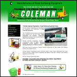 Screen shot of the Thomas Coleman Engineering Ltd website.