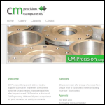 Screen shot of the CM Precision Components website.