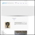 Screen shot of the Crest Designs website.