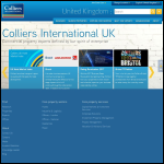 Screen shot of the Colliers CRE website.