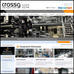 Screen shot of the Cross Graphics Ltd website.