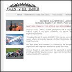 Screen shot of the Argent Steel Ltd website.