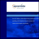 Screen shot of the Aero-Print Securities Ltd website.
