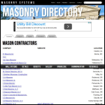 Screen shot of the Collins & Curtis Masonry Ltd website.