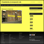 Screen shot of the Chadwicks (Liverpool) Ltd website.