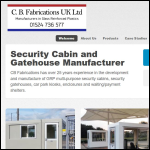 Screen shot of the C B Fabrications (UK) Ltd website.