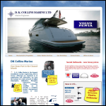 Screen shot of the D K Collins Marine Ltd website.