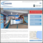 Screen shot of the Connons of Stonehaven website.