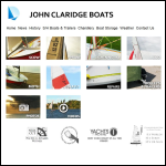 Screen shot of the John Claridge Composites Ltd website.