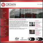Screen shot of the Crown Shutters Ltd website.