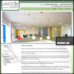 Screen shot of the Carlton Interiors Ltd website.