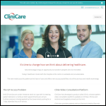 Screen shot of the Clinicare Supplies website.