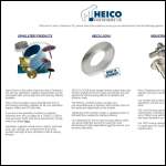 Screen shot of the Heico Fasteners UK Ltd website.
