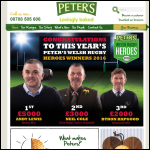 Screen shot of the Peter's Food Service Ltd website.