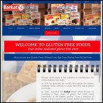 Screen shot of the Gluten Free Foods Ltd website.