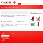 Screen shot of the Camfire Protection Ltd website.
