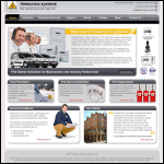 Screen shot of the Firetechnics Systems Ltd website.