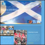 Screen shot of the James Stevenson (Flags) Ltd website.