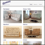 Screen shot of the Yeoman Upholstery plc website.