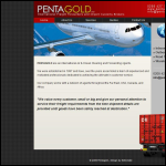 Screen shot of the Pentagold Ltd website.