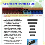Screen shot of the C.F.S Freight Forwarding Ltd website.