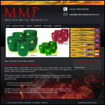 Screen shot of the Molten Metal Systems website.