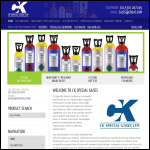 Screen shot of the CK Gas Products website.
