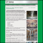 Screen shot of the C.F. Baker Ltd website.