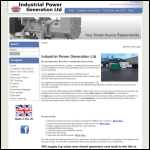 Screen shot of the Industrial Power Generation Ltd website.
