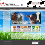 Screen shot of the Britmilk website.