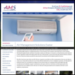 Screen shot of the Air Management Solutions Ltd website.