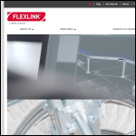 Screen shot of the FlexLink Systems Ltd website.