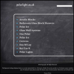 Screen shot of the PolarLight Acrylic Block Windows website.