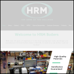 Screen shot of the HRM Boilers Ltd website.