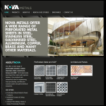 Screen shot of the Nova Metals Ltd website.