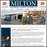 Screen shot of the Milton Engineering Co website.