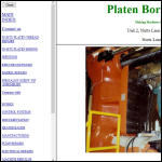Screen shot of the Platen Boring Ltd website.