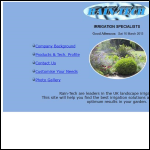 Screen shot of the Rain - Tech Irrigation Specialists website.