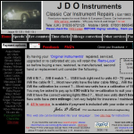 Screen shot of the JDO Instruments website.