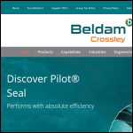 Screen shot of the Beldam Crossley website.